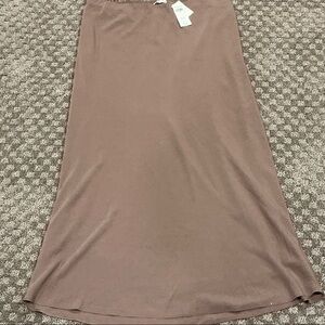 Abercrombie & Fitch Taupe Midi Skirt